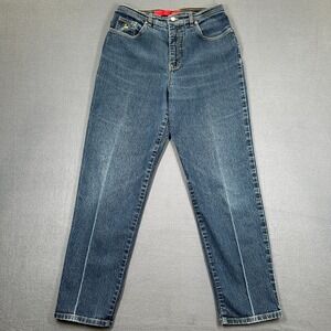 Vintage Gloria Vanderbilt Jeans Womens 10M Blue Denim Mom Fit Baggy Y2K